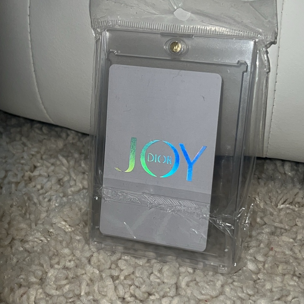 Dior JOY Holographic Card 3 of Spades